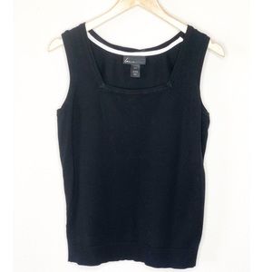 Lane Bryant Black Square Neck Sweater Vest. Size 14